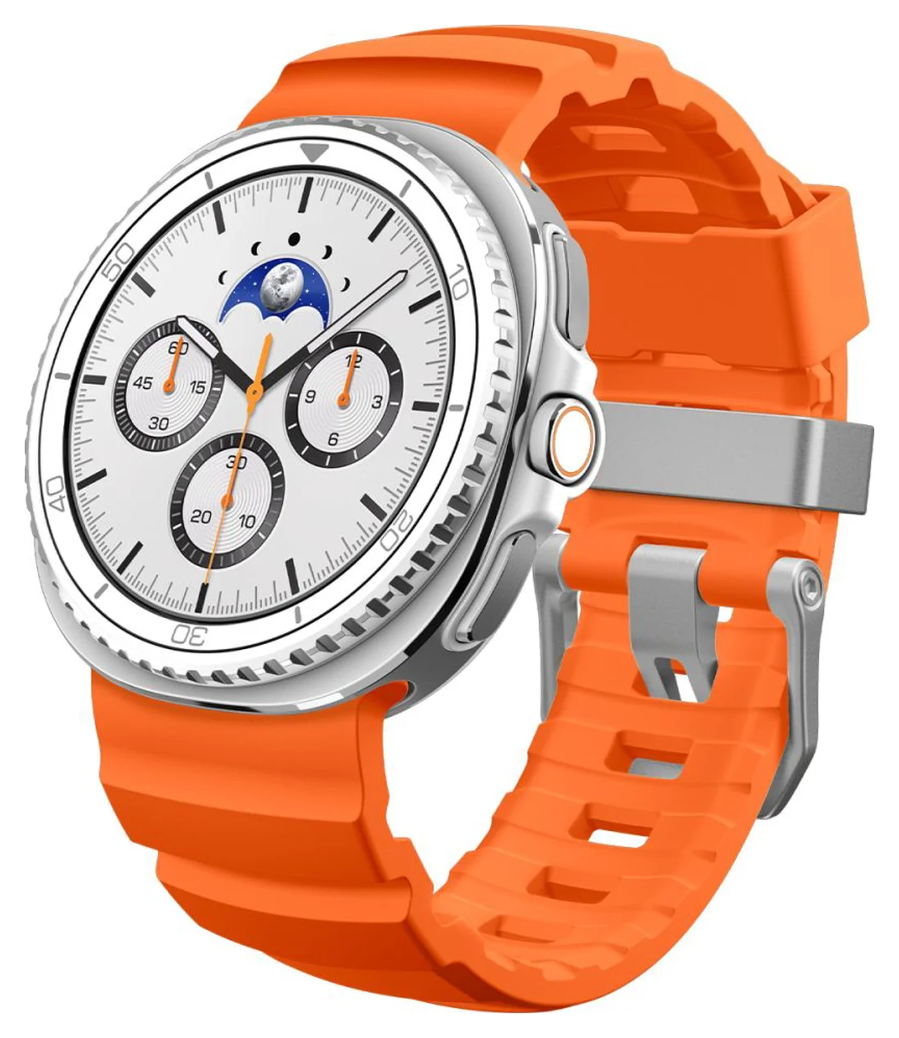 Spigen WBS2 - Samsung Galaxy Watch 8 Siliconen Bandje - Oranje afbeelding 2