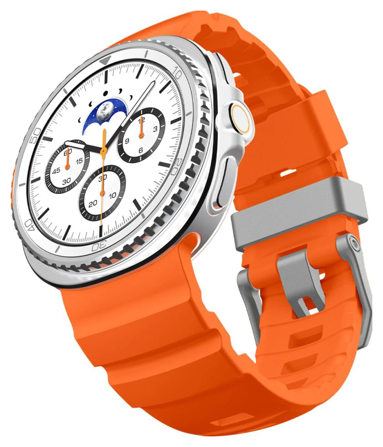 Spigen WBS2 - Samsung Galaxy Watch 8 Siliconen Bandje - Oranje afbeelding 8