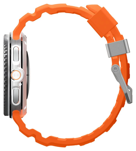 Spigen WBS2 - Samsung Galaxy Watch 8 Siliconen Bandje - Oranje afbeelding 6