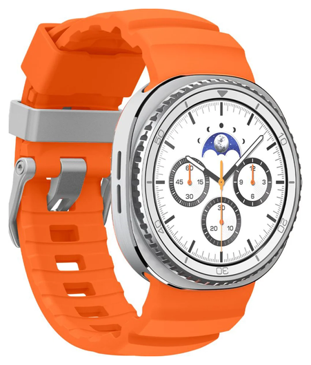 Spigen WBS2 - Samsung Galaxy Watch 8 Siliconen Bandje - Oranje afbeelding 7