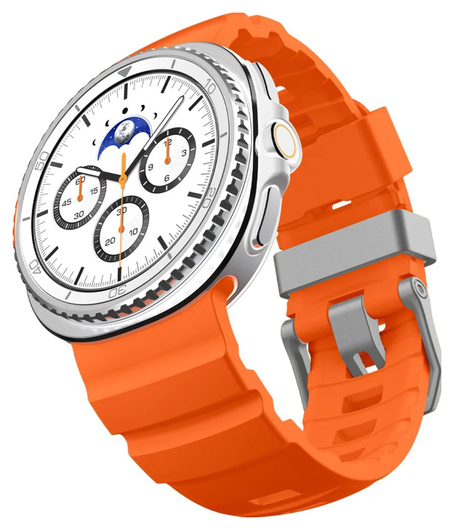 Spigen WBS2 - Samsung Galaxy Watch 8 Siliconen Bandje - Oranje afbeelding 8
