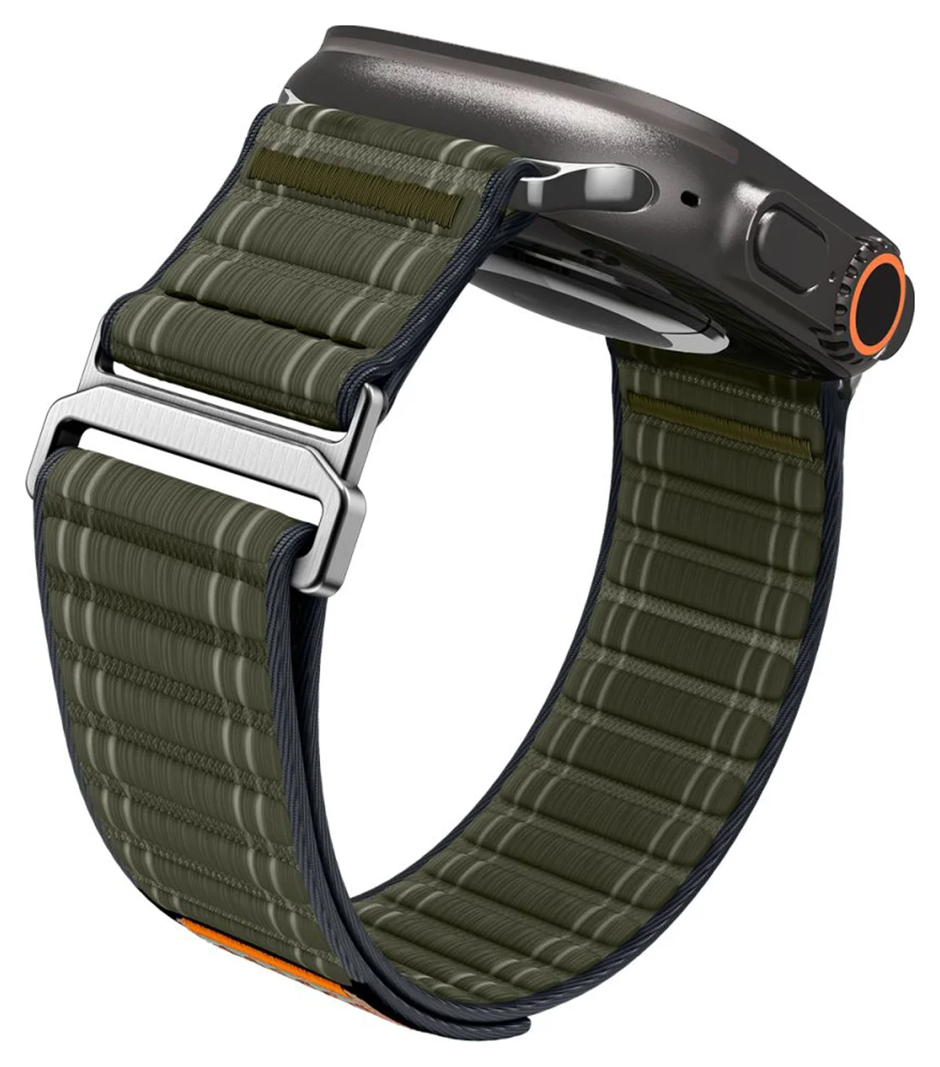 Spigen WBF0 - Apple Watch 1-11/SE/Ultra Bandje - 49/46/45/44/42MM - Groen afbeelding 6