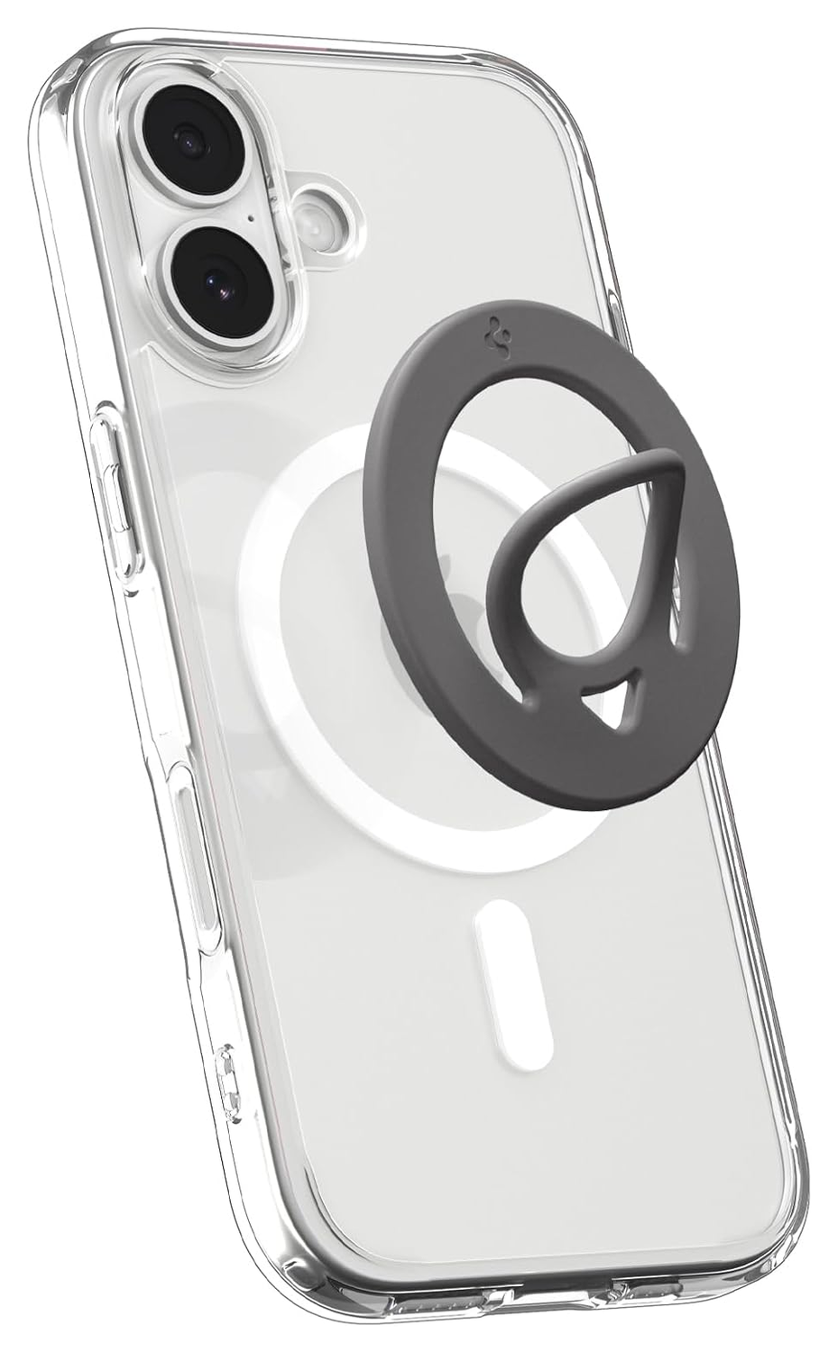 Spigen Dual Pop MagFit MagSafe Ring Houder Telefoon Standaard Siliconen Grijs afbeelding 1