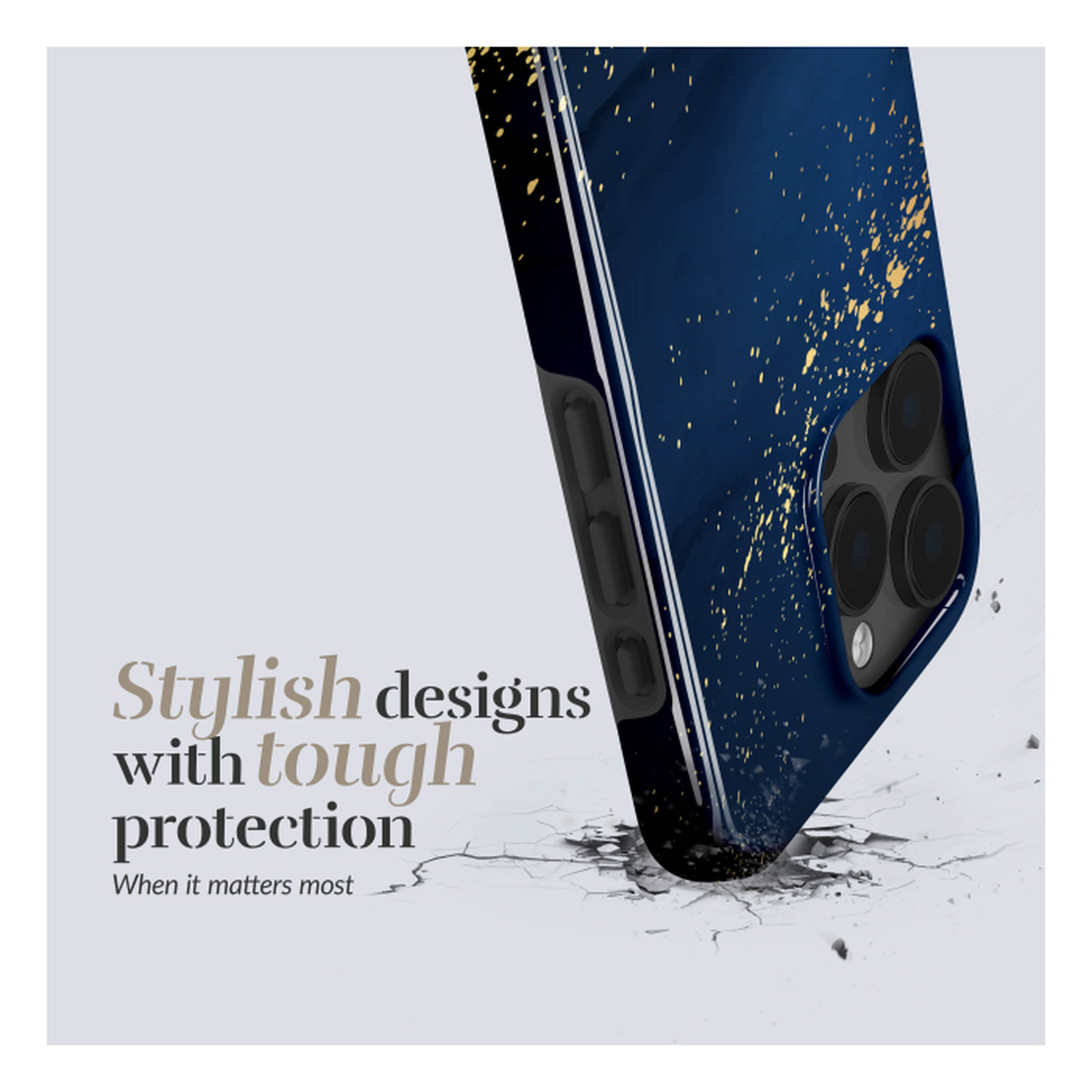 MIO MagSafe iPhone 17 Pro Hoesje Hard Shell Back Cover Midnight Sparkle afbeelding 4