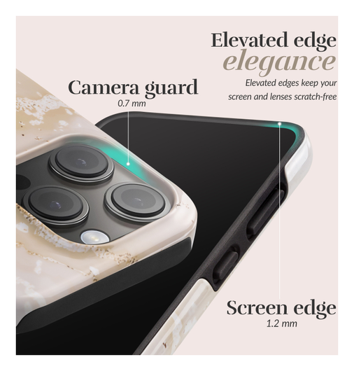 MIO MagSafe iPhone 17 Pro Hoesje Hard Shell Back Cover Gold Marble afbeelding 5