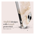 MIO MagSafe iPhone 17 Pro Hoesje Hard Shell Back Cover Gold Marble afbeelding 4