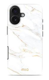 MIO MagSafe iPhone 17 Hoesje Hard Shell Back Cover White Marble