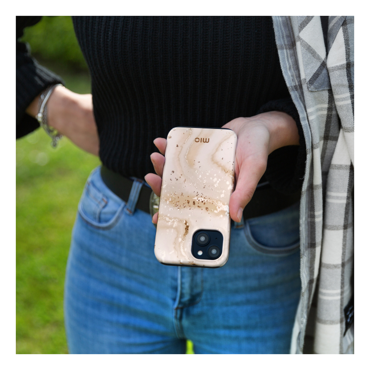 MIO MagSafe Samsung Galaxy S25 FE Hoesje Hard Shell Back Cover Gold Marble afbeelding 9