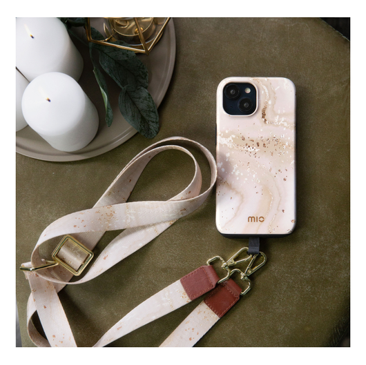 MIO MagSafe Samsung Galaxy S25 FE Hoesje Hard Shell Back Cover Gold Marble afbeelding 8