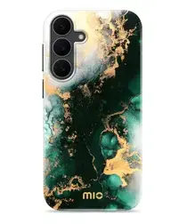 MIO MagSafe Samsung Galaxy S25 FE Hoesje Hard Shell Back Cover Green Marble afbeelding