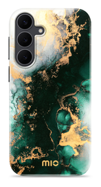 MIO MagSafe Samsung Galaxy S25 FE Hoesje Hard Shell Back Cover Green Marble afbeelding