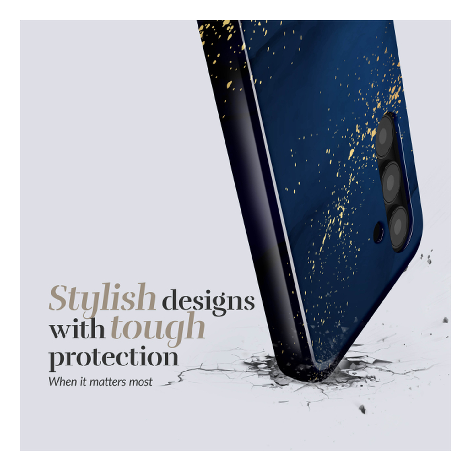 MIO MagSafe Samsung Galaxy A17 Hoesje Hard Shell Back Cover Midnight Sparkle afbeelding 4