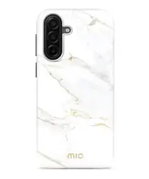 MIO MagSafe Samsung Galaxy A17 Hoesje Hard Shell Back Cover White Marble afbeelding