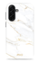 MIO MagSafe Samsung Galaxy A17 Hoesje Hard Shell Back Cover White Marble