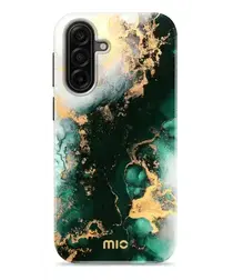 MIO MagSafe Samsung Galaxy A17 Hoesje Hard Shell Back Cover Green Marble afbeelding