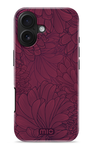 MIO MagSafe iPhone 17 Hoesje Hard Shell Back Cover Berry Blooms afbeelding 1