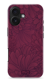 MIO MagSafe iPhone 17 Hoesje Hard Shell Back Cover Berry Blooms