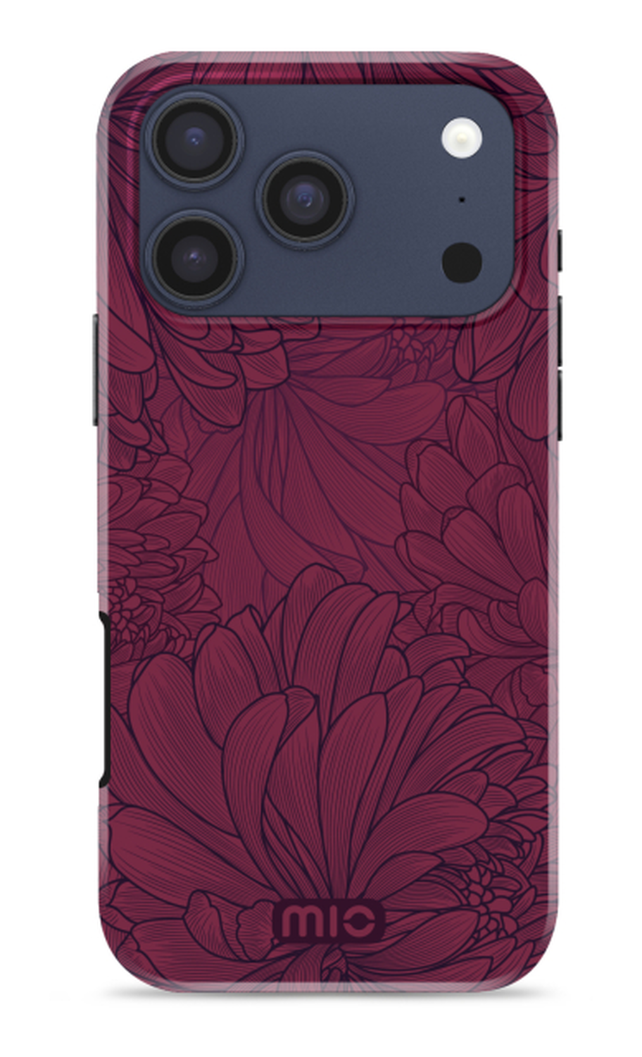 MIO MagSafe iPhone 17 Pro Hoesje Hard Shell Back Cover Berry Blooms afbeelding 1