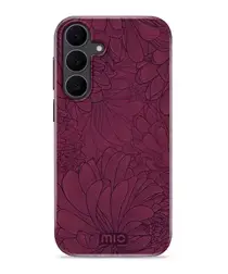 MIO MagSafe Samsung Galaxy S25 FE Hoesje Hard Shell Back Cover Berry Blooms afbeelding