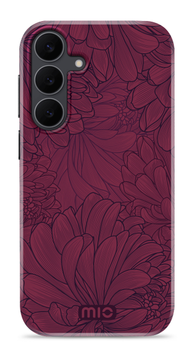 MIO MagSafe Samsung Galaxy S25 FE Hoesje Hard Shell Back Cover Berry Blooms afbeelding 1