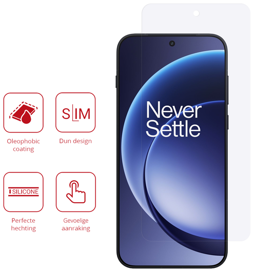 Rosso OnePlus 15 Screen Protector Case Friendly Folie Duo Pack afbeelding 2