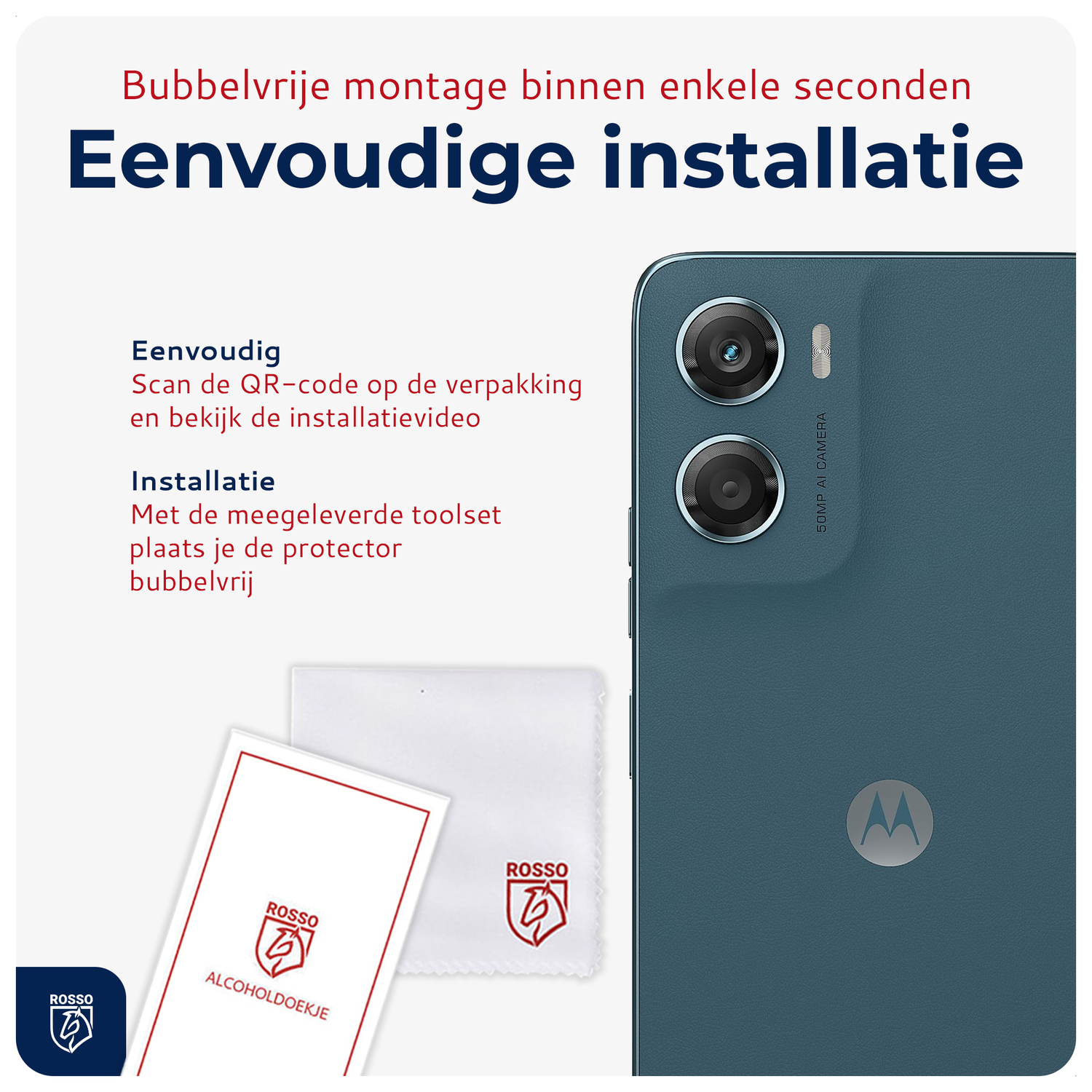 Rosso Motorola Moto G06 / G06 Power Camera Lens Protector Transparant afbeelding 2