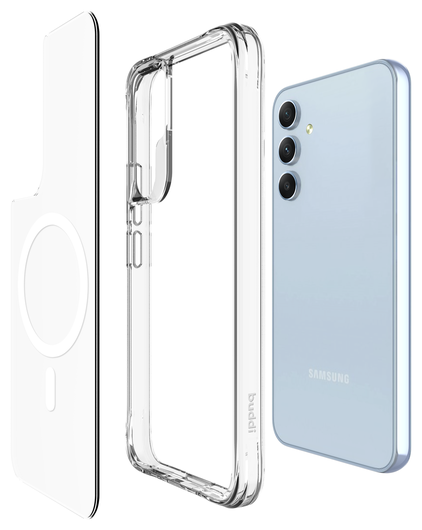Buddi Core Samsung Galaxy A54 Hoesje MagSafe Back Cover Transparant afbeelding 4