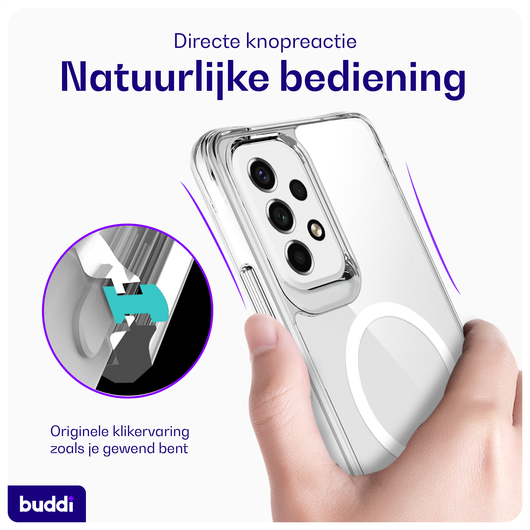 Buddi Core Samsung Galaxy A53 Hoesje MagSafe Back Cover Transparant afbeelding 4