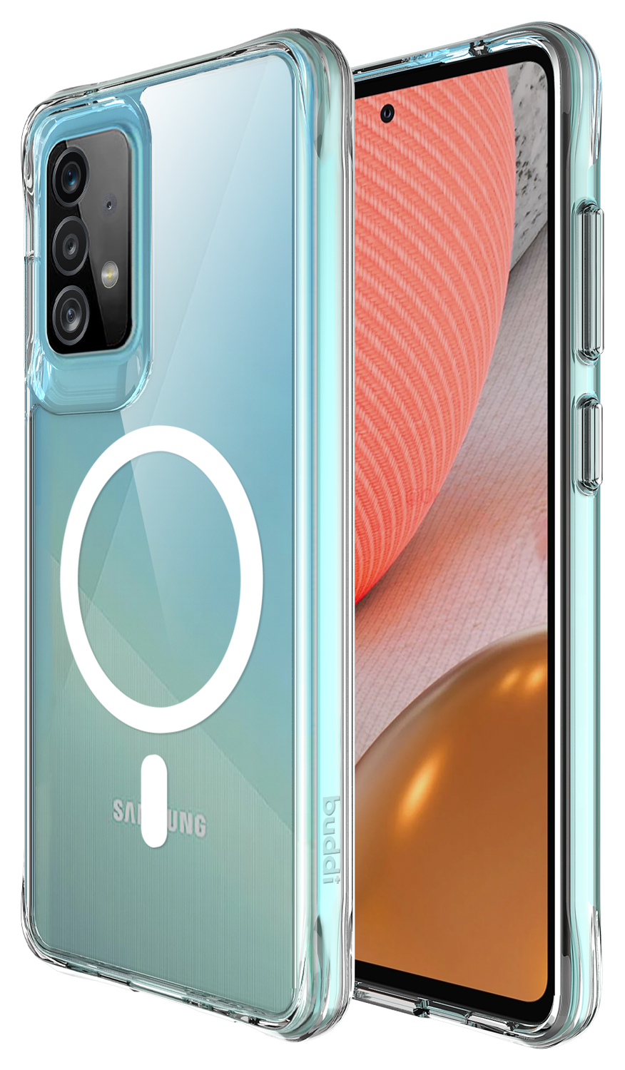 Buddi Core Samsung Galaxy A52 / A52S Hoesje MagSafe Back Cover Transparant afbeelding 1