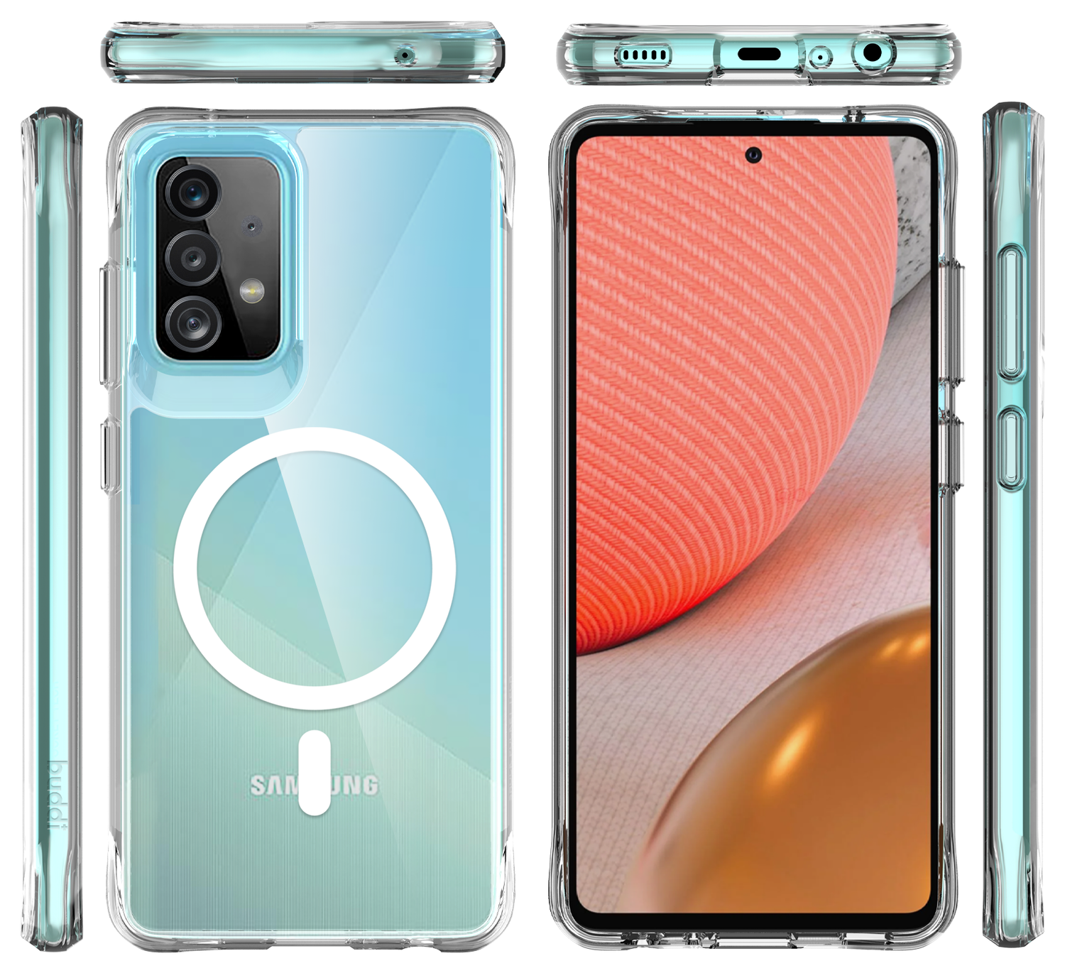 Buddi Core Samsung Galaxy A52 / A52S Hoesje MagSafe Back Cover Transparant afbeelding 3