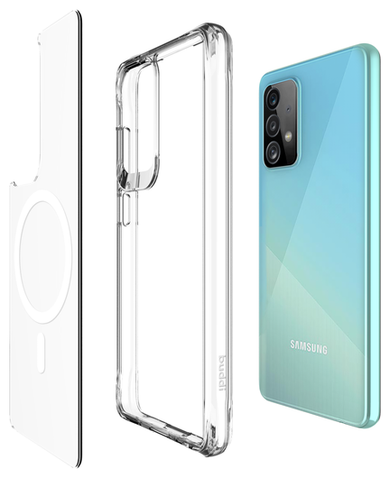 Buddi Core Samsung Galaxy A52 / A52S Hoesje MagSafe Back Cover Transparant afbeelding 4