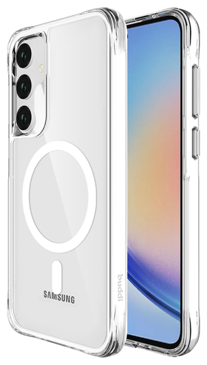 Buddi Core Samsung Galaxy A35 Hoesje MagSafe Back Cover Transparant afbeelding 1