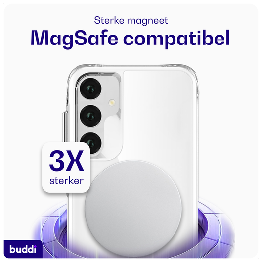 Buddi Core Samsung Galaxy A35 Hoesje MagSafe Back Cover Transparant afbeelding 3