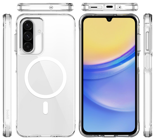 Buddi Core Samsung Galaxy A17 Hoesje MagSafe Back Cover Transparant afbeelding 3