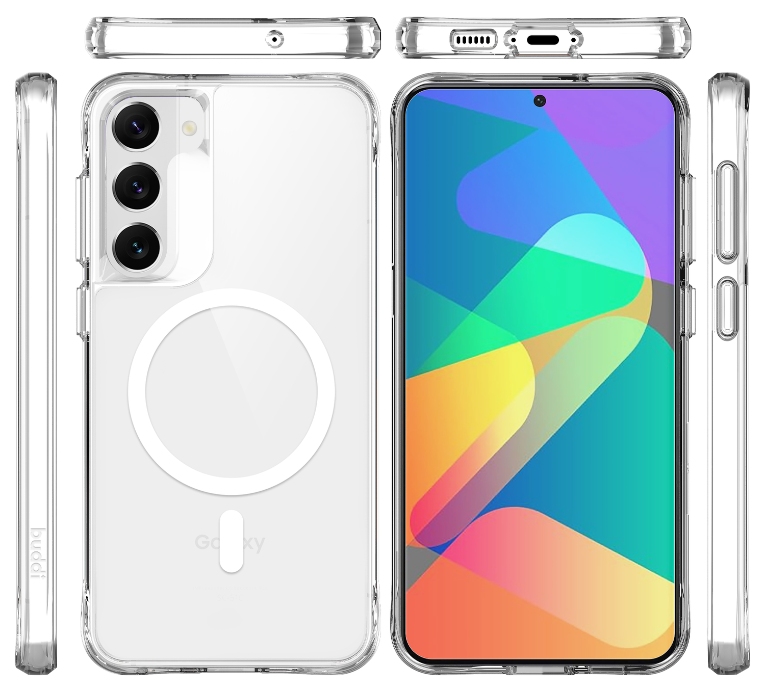 Buddi Core Samsung Galaxy S23 Plus Hoesje MagSafe Back Cover Transparant afbeelding 4