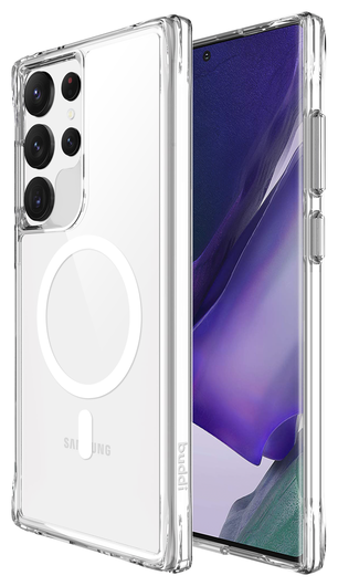 Buddi Core Samsung Galaxy S23 Ultra Hoesje MagSafe Back Cover Transparant afbeelding 1