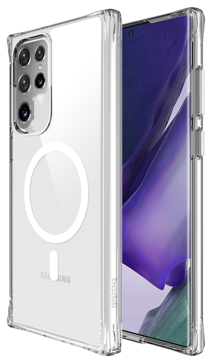 Buddi Core Samsung Galaxy S22 Ultra Hoesje MagSafe Back Cover Transparant afbeelding 1
