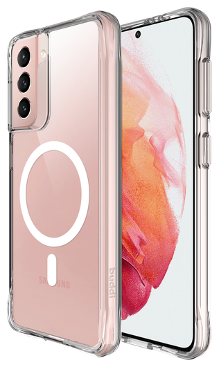 Buddi Core Samsung Galaxy S21 Hoesje MagSafe Back Cover Transparant afbeelding 1