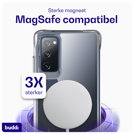 Buddi Core Samsung Galaxy S20 FE Hoesje MagSafe Back Cover Transparant afbeelding 3