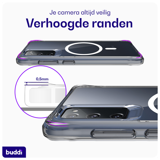 Buddi Core Samsung Galaxy S20 FE Hoesje MagSafe Back Cover Transparant afbeelding 5