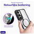 Buddi Hybrid Samsung Galaxy A35 Hoesje MagSafe Back Cover Transparant Zwart afbeelding 4