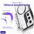 Buddi Hybrid Samsung Galaxy S22 Hoesje MagSafe Back Cover Transparant Zwart afbeelding 2