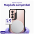 Buddi Hybrid Samsung Galaxy S21 Hoesje MagSafe Back Cover Transparant Zwart afbeelding 3