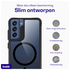 Buddi Hybrid Samsung Galaxy S21 FE Hoesje MagSafe Back Cover Transparant Zwart afbeelding 6