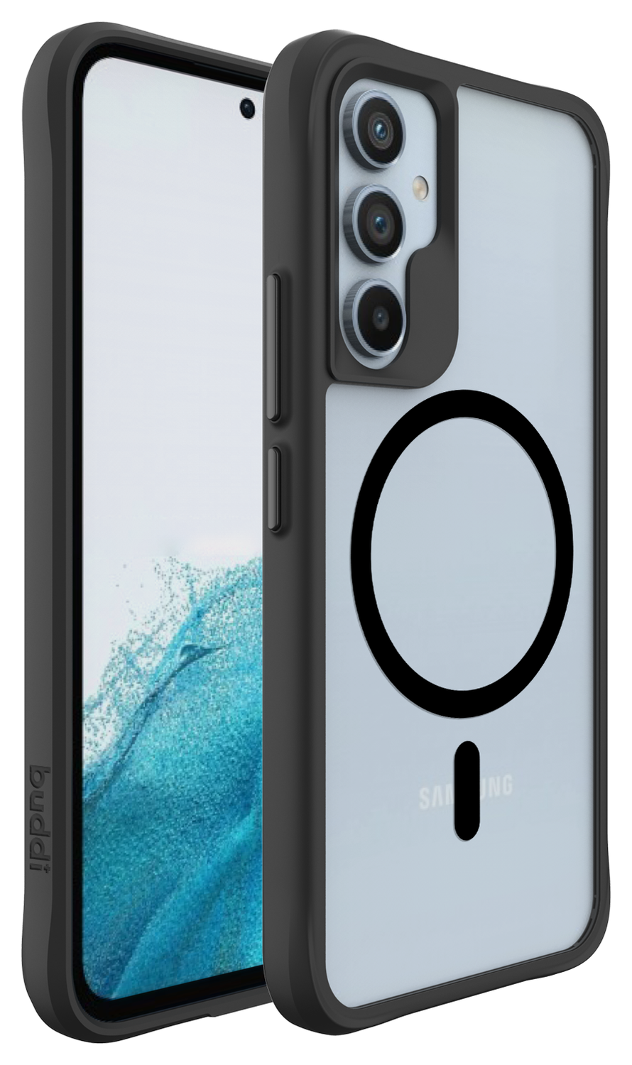 Buddi Hybrid Samsung Galaxy A54 Hoesje MagSafe Back Cover Matte Zwart afbeelding 8