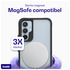 Buddi Hybrid Samsung Galaxy A54 Hoesje MagSafe Back Cover Matte Zwart afbeelding 3
