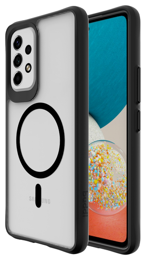 Buddi Hybrid Samsung Galaxy A53 Hoesje MagSafe Back Cover Matte Zwart afbeelding 1