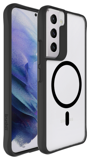 Buddi Hybrid Samsung Galaxy S22 Plus Hoesje MagSafe Back Cover Matte Zwart afbeelding 8