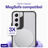 Buddi Hybrid Samsung Galaxy S22 Plus Hoesje MagSafe Back Cover Matte Zwart afbeelding 3
