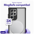 Buddi Hybrid Samsung Galaxy S22 Ultra Hoesje MagSafe Matte Zwart afbeelding 3
